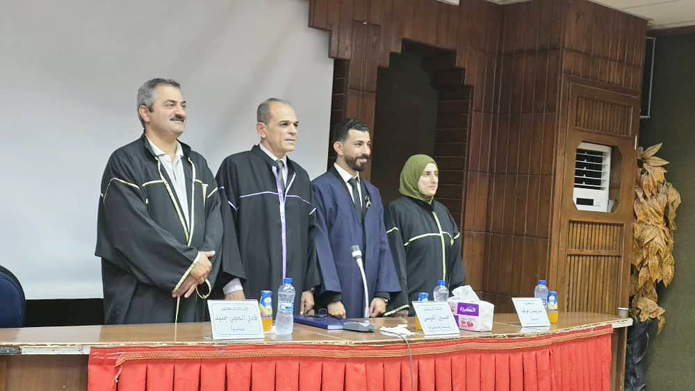 نوقشت رسالة ماجستير في كلية طب الأسنان – علوم طب الأسنان، اختصاص التعويضات السنية المتحركة بجامعة حماة