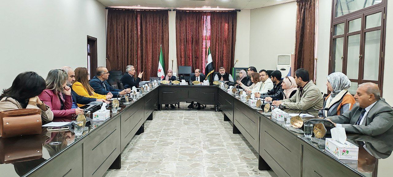 الجلسة الرابعة لمجلس الشؤون العلمية للعام الدراسي 2025-2026 ترأسها نائب رئيس جامعة حماة للشؤون العلمية الدكتور “حسين العيسى”.