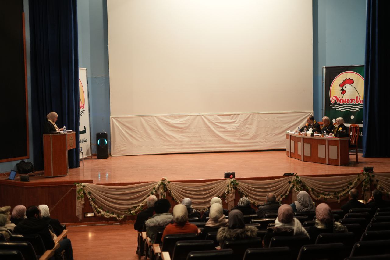 مناقشة رسالة ماجستير في كلية الطب البيطري بجامعة حماة